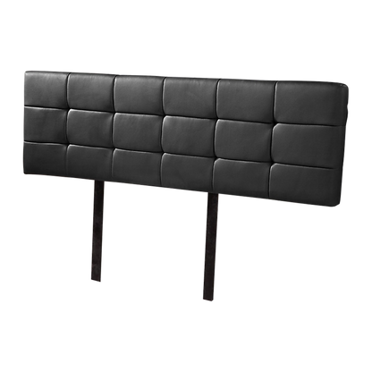 PU Leather King Bed Deluxe Headboard Bedhead - Black V63-768295