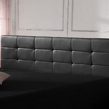 PU Leather King Bed Deluxe Headboard Bedhead - Black V63-768295