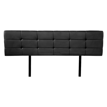 PU Leather King Bed Deluxe Headboard Bedhead - Black V63-768295