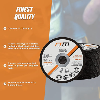 125mm 5" Cutting Disc Wheel for Angle Grinder x25 V63-768655