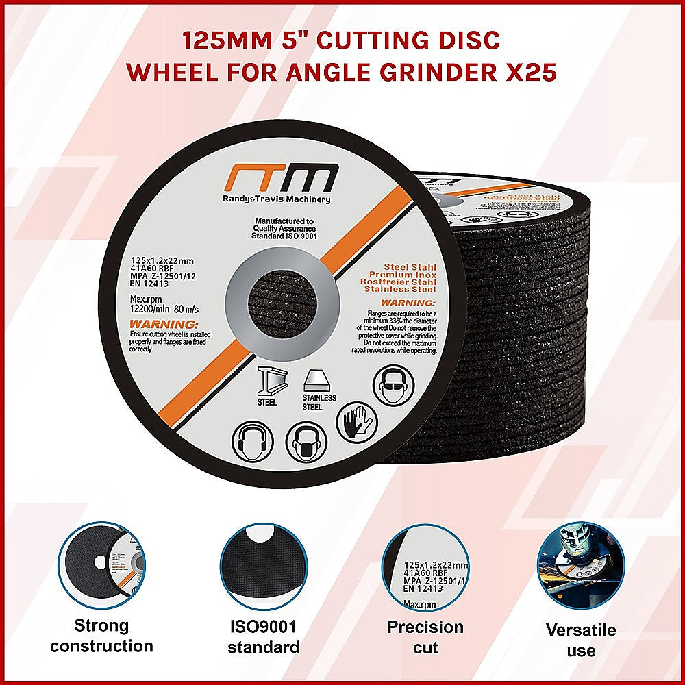125mm 5" Cutting Disc Wheel for Angle Grinder x25 V63-768655