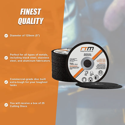 125mm 5" Cutting Disc Wheel for Angle Grinder x100 V63-768675