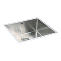 490x440mm Handmade Stainless Steel Undermount / Topmount Kitchen Laundry Sink with Waste V63-770015