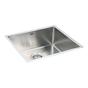 490x440mm Handmade Stainless Steel Undermount / Topmount Kitchen Laundry Sink with Waste V63-770015