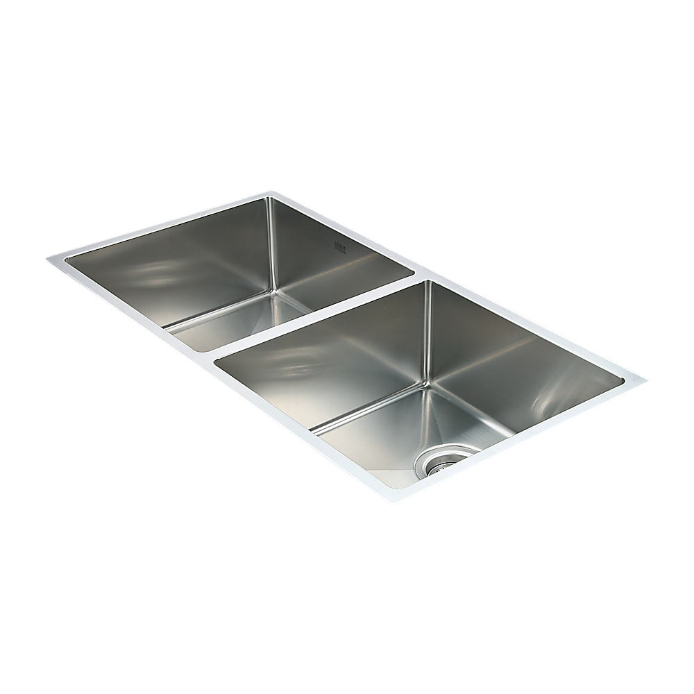 865x440mm Handmade Stainless Steel Undermount / Topmount Kitchen Sink with Waste V63-770025