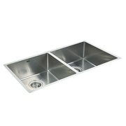 865x440mm Handmade Stainless Steel Undermount / Topmount Kitchen Sink with Waste V63-770025