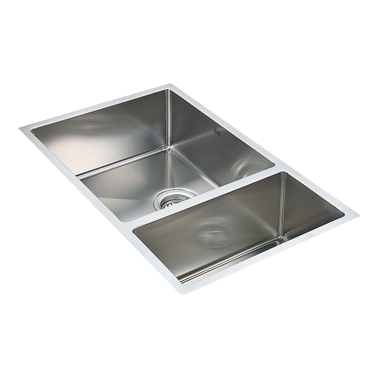 715x440mm Handmade Stainless Steel Undermount / Topmount Kitchen Sink with Waste V63-770035