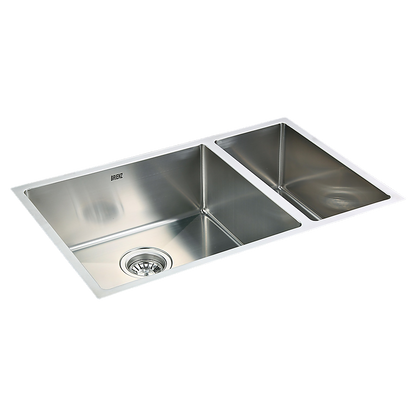715x440mm Handmade Stainless Steel Undermount / Topmount Kitchen Sink with Waste V63-770035