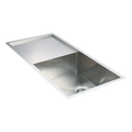 960x450mm Handmade Stainless Steel Undermount / Topmount Kitchen Sink with Waste V63-770045