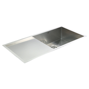 960x450mm Handmade Stainless Steel Undermount / Topmount Kitchen Sink with Waste V63-770045