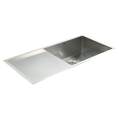960x450mm Handmade Stainless Steel Undermount / Topmount Kitchen Sink with Waste V63-770045