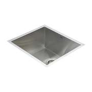 510x450mm Handmade Stainless Steel Undermount / Topmount Kitchen Laundry Sink with Waste V63-770055