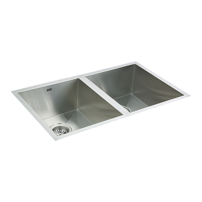 770x450mm Handmade Stainless Steel Undermount / Topmount Kitchen Sink with Waste V63-770065