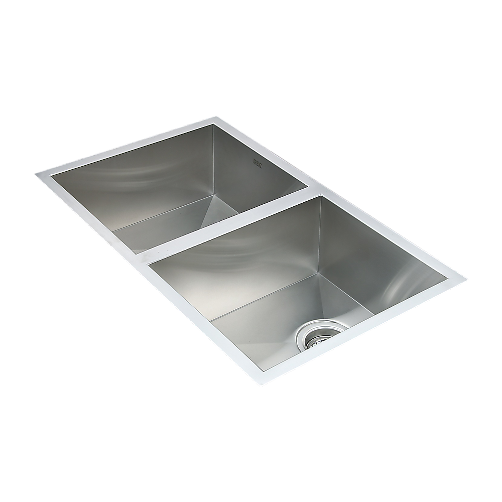 770x450mm Handmade Stainless Steel Undermount / Topmount Kitchen Sink with Waste V63-770065