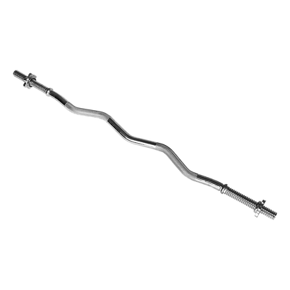 Heavy Duty EZ Curl Barbell - Weightlifting Bar with Spinlock Collars for Gym Training V63-770275