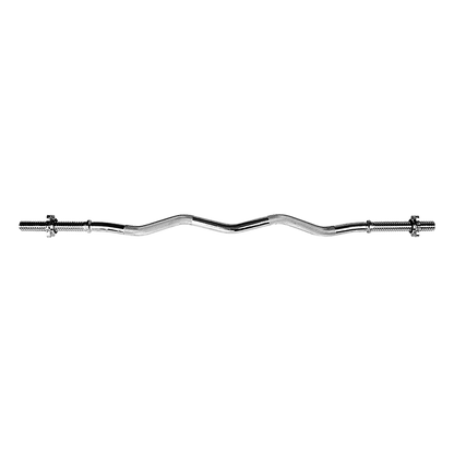 Heavy Duty EZ Curl Barbell - Weightlifting Bar with Spinlock Collars for Gym Training V63-770275