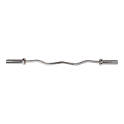 120cm Chrome Olympic EZ Curl Bar - Weightlifting Barbell for Home Gym Training V63-770285