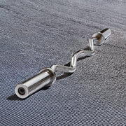 120cm Chrome Olympic EZ Curl Bar - Weightlifting Barbell for Home Gym Training V63-770285