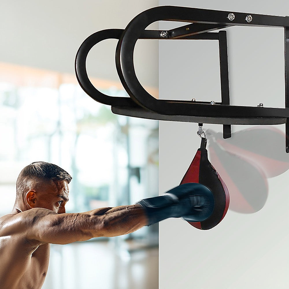 Speedball with Wall Frame - Boxing Punching Bag Training Set for Home Gym V63-770345