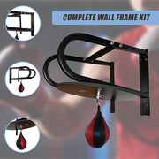 Speedball with Wall Frame - Boxing Punching Bag Training Set for Home Gym V63-770345