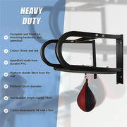 Speedball with Wall Frame - Boxing Punching Bag Training Set for Home Gym V63-770345