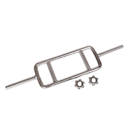 Chrome Tricep Bar Barbell Heavy Duty with Spinlock Collars V63-770365