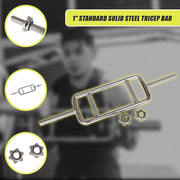 Chrome Tricep Bar Barbell Heavy Duty with Spinlock Collars V63-770365