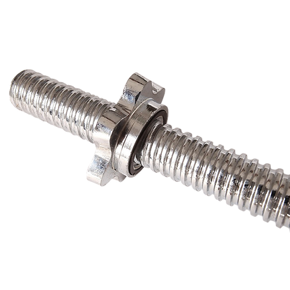 Chrome Tricep Bar Barbell Heavy Duty with Spinlock Collars V63-770365
