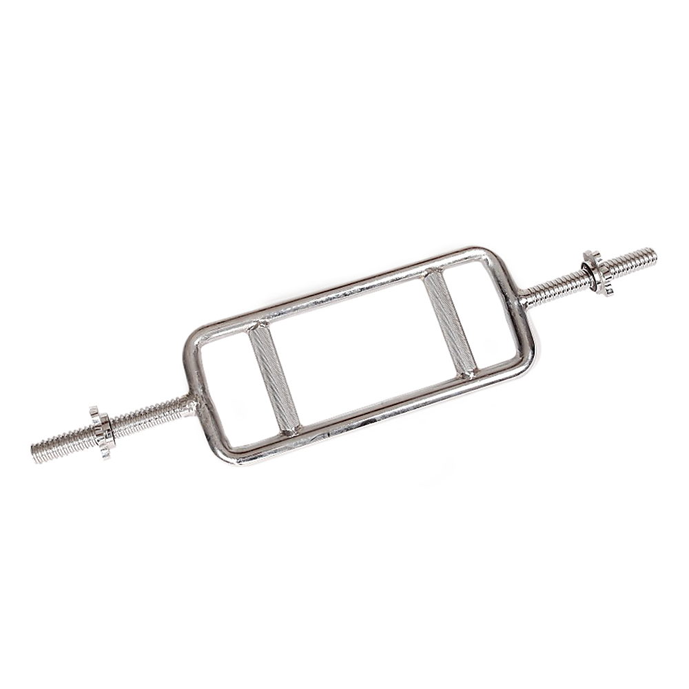 Chrome Tricep Bar Barbell Heavy Duty with Spinlock Collars V63-770365