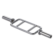Chrome Olympic Tricep Bar Barbell Heavy Duty with Spring Collars V63-770375