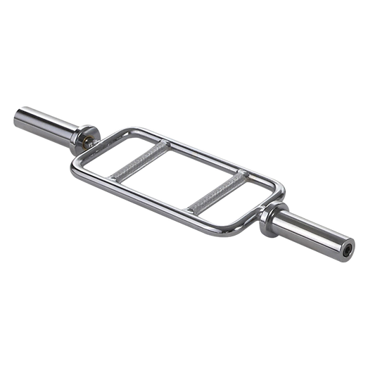 Chrome Olympic Tricep Bar Barbell Heavy Duty with Spring Collars V63-770375