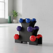 6-Piece Dumbbell Set with Storage Rack for Home Gym Training V63-770385