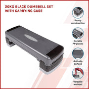 Adjustable Aerobic Step Platform - Gym Fitness Exercise Stepper for Home Workouts V63-770415