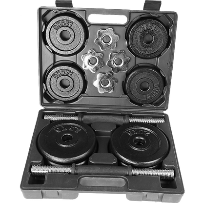 20kg Black Dumbbell Set with Carrying Case V63-770425