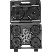 20kg Black Dumbbell Set with Carrying Case V63-770425