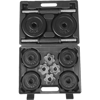 20kg Black Dumbbell Set with Carrying Case V63-770425