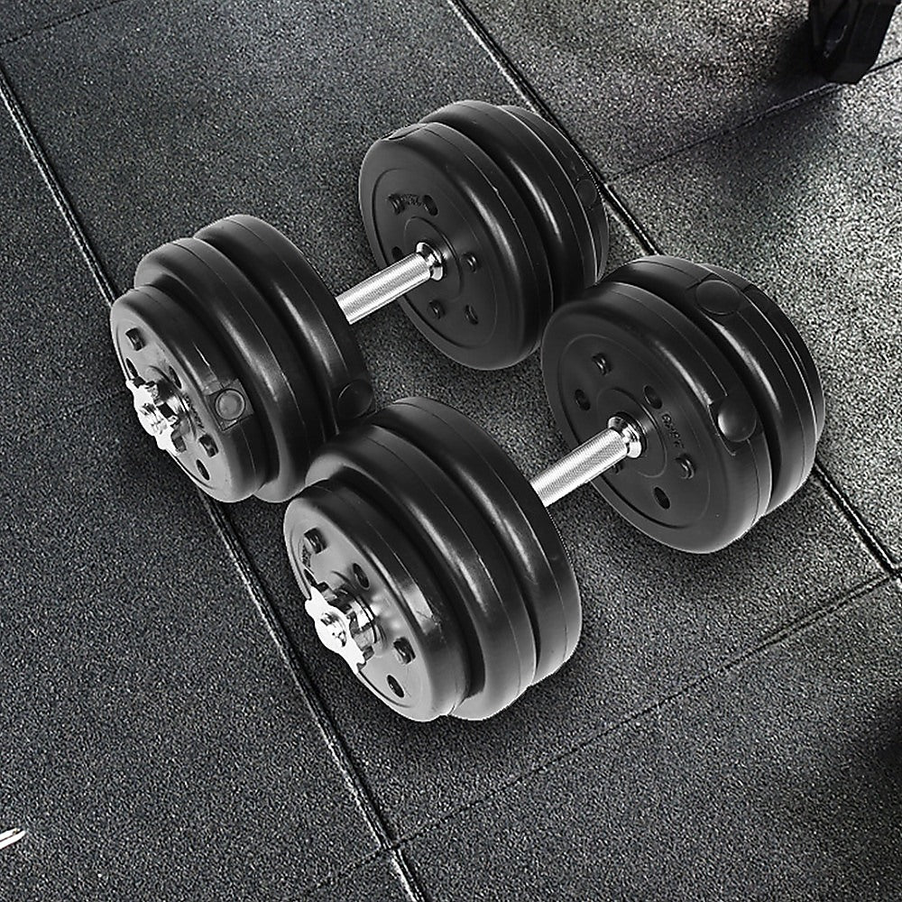30KG Adjustable Dumbbell Set - Home Gym Weights for Strength & Fitness Training V63-771465