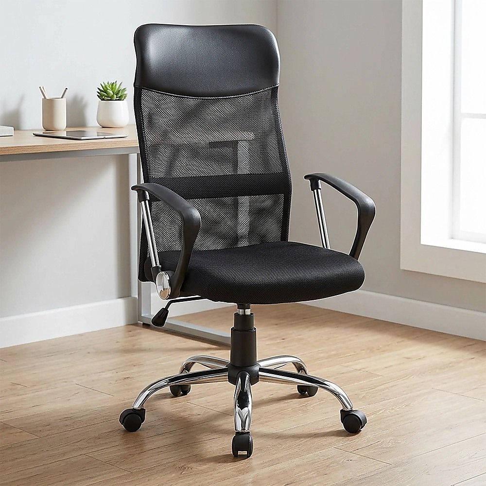 Ergonomic Mesh PU Leather Office Chair V63-771905