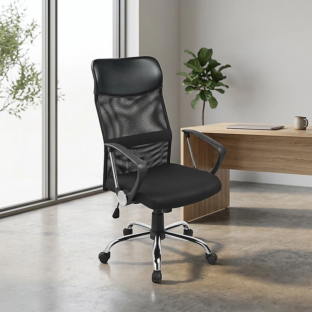 Ergonomic Mesh PU Leather Office Chair V63-771905