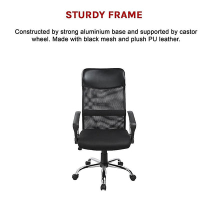 Ergonomic Mesh PU Leather Office Chair V63-771905