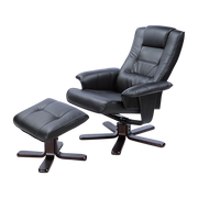PU Leather Massage Chair Recliner Ottoman Lounge Remote V63-771935