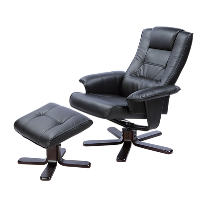 PU Leather Massage Chair Recliner Ottoman Lounge Remote V63-771935