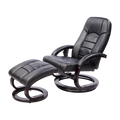 PU Leather Massage Chair Recliner Ottoman Lounge Remote V63-771945