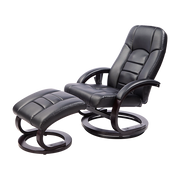 PU Leather Massage Chair Recliner Ottoman Lounge Remote V63-771945