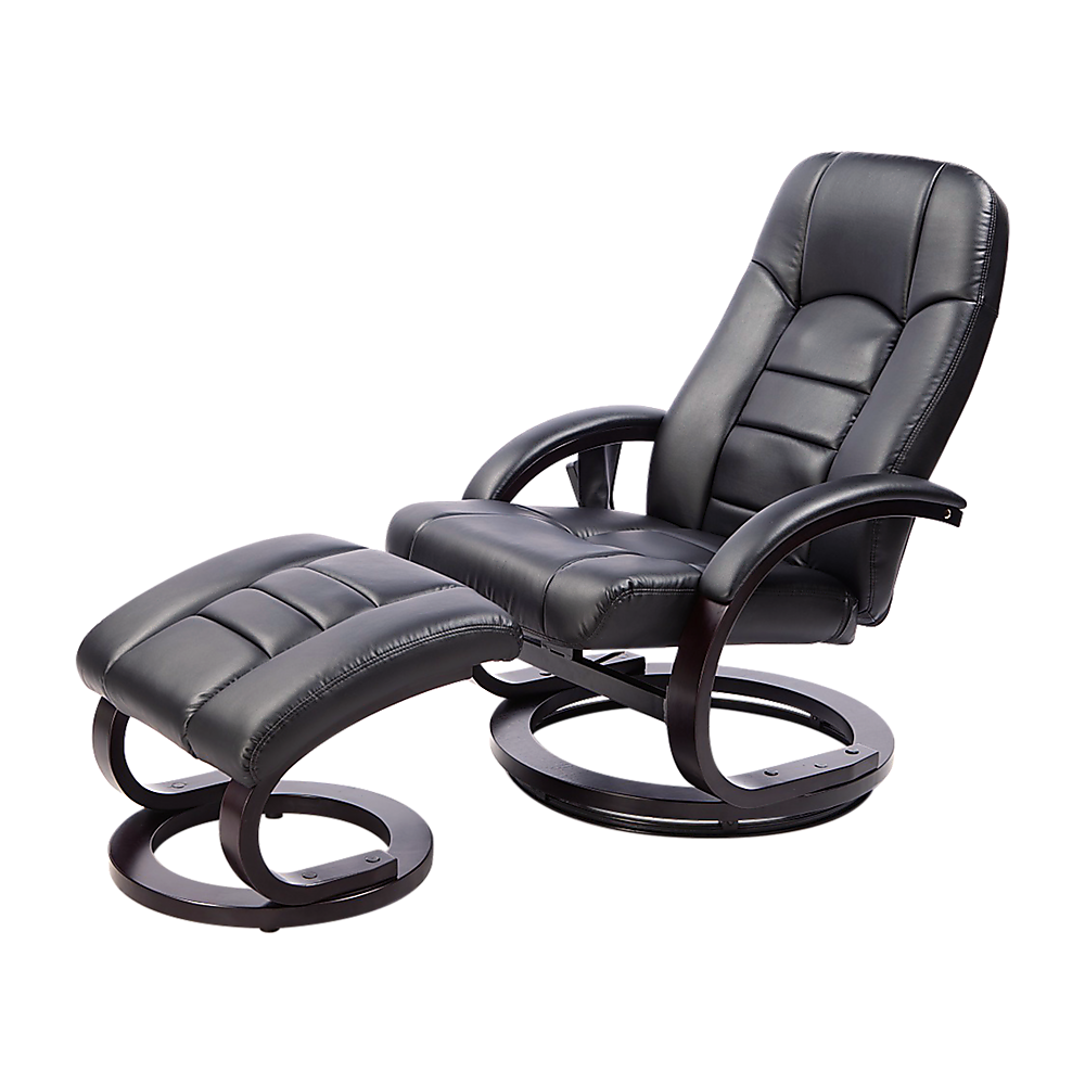 PU Leather Massage Chair Recliner Ottoman Lounge Remote V63-771945