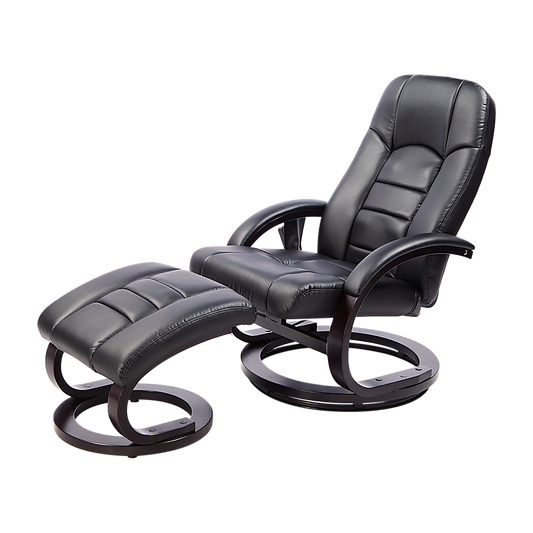PU Leather Massage Chair Recliner Ottoman Lounge Remote V63-771945