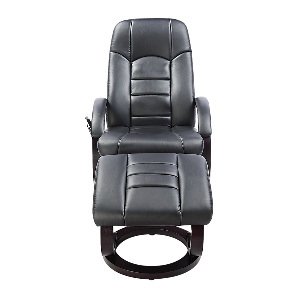 PU Leather Massage Chair Recliner Ottoman Lounge Remote V63-771945