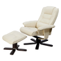 PU Leather Massage Chair Recliner Ottoman Lounge Remote V63-771955