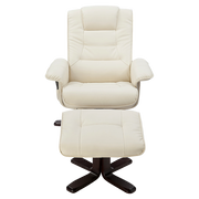 PU Leather Massage Chair Recliner Ottoman Lounge Remote V63-771955