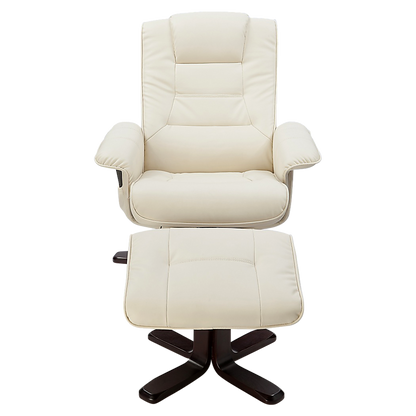 PU Leather Massage Chair Recliner Ottoman Lounge Remote V63-771955